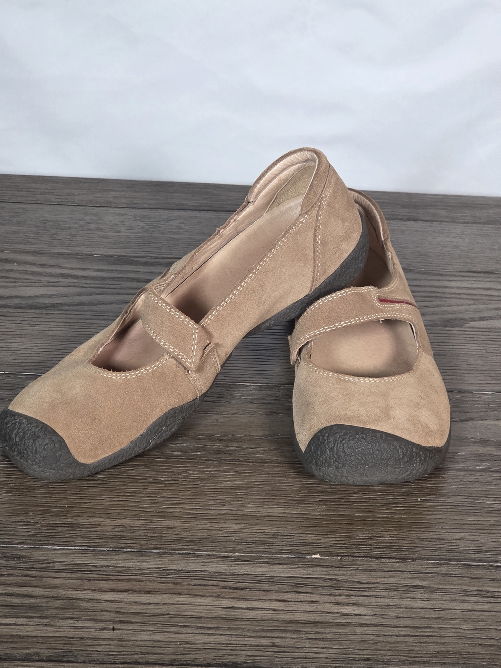 KEEN Barcelona suede Mary Jane comfort flats.